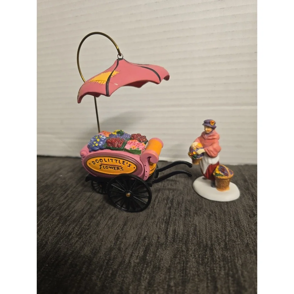DEPT 56 Heritage Village Chelsea Market Flower Monger and Cart # 5815-7